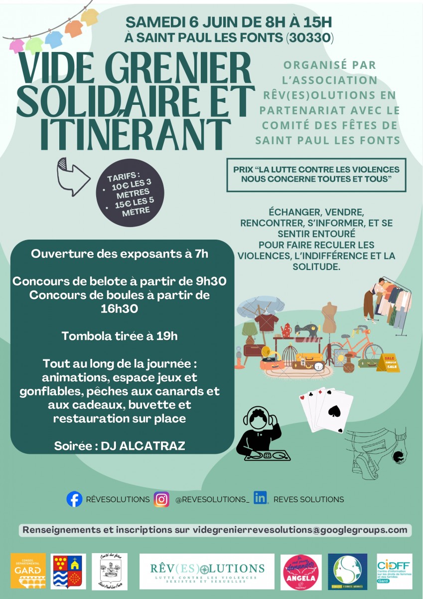 VIDE GRENIER INTINERANT ET SOLIDAIRE